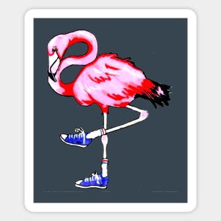 Flamingo In Shoes Magnet